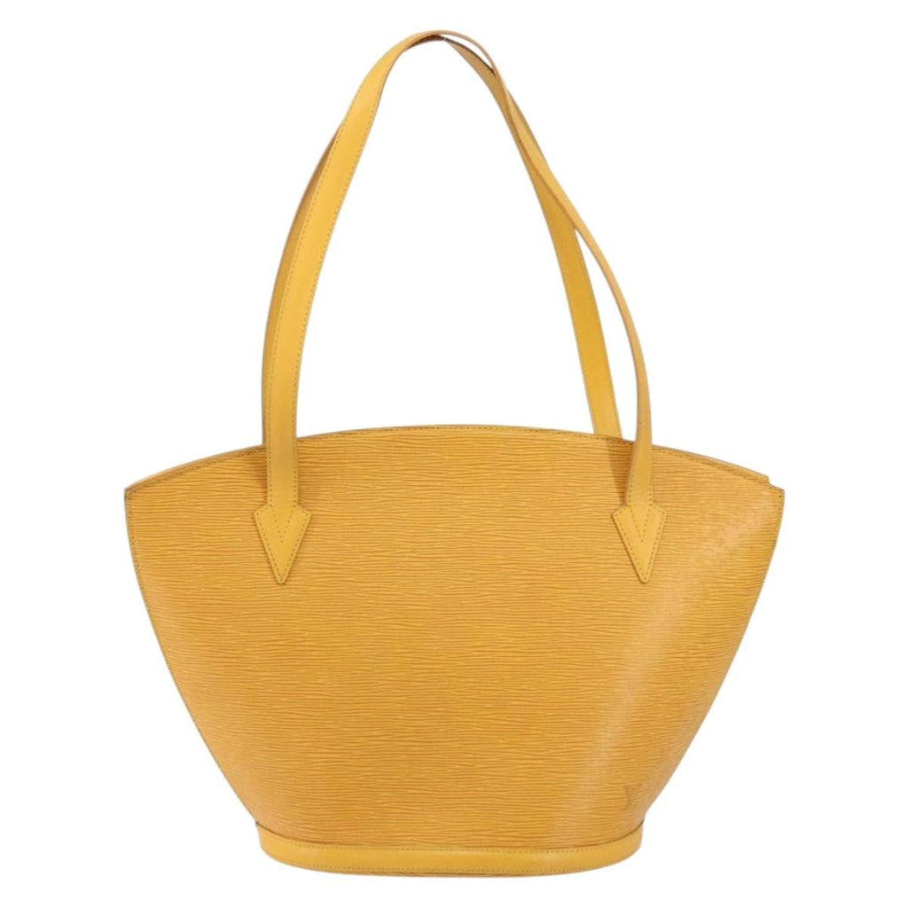 Louis Vuitton Saint Jacques Handbag Epi Leather Yellow Leather Handbag (Pre-Owned)