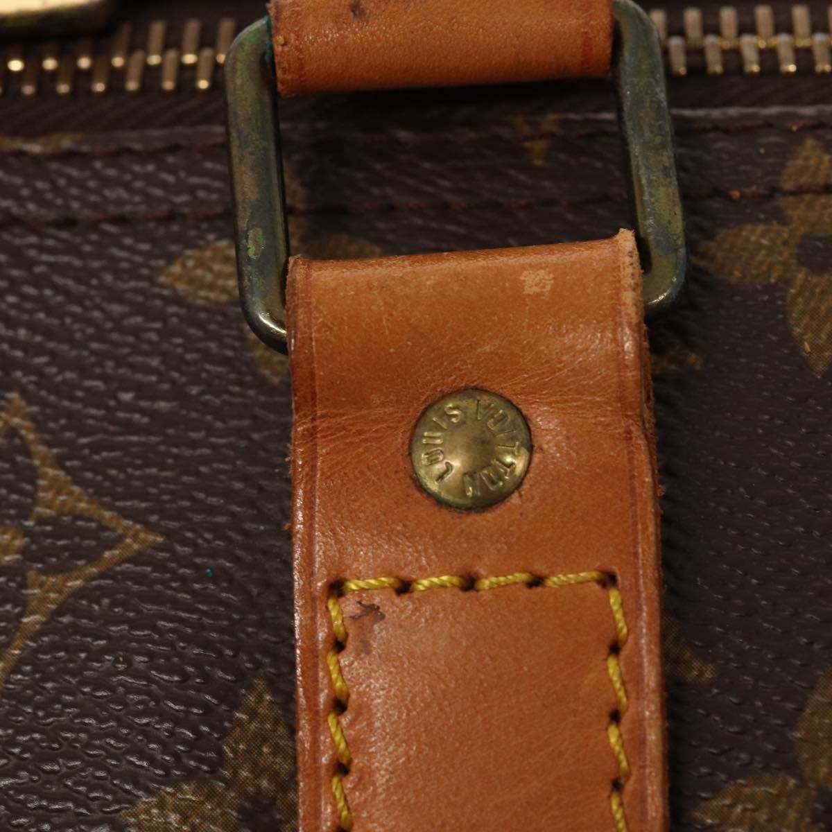 Louis Vuitton Keepall Bag Monogram Canvas Brown Canvas Travel Bag Bag (Pre-Owned)