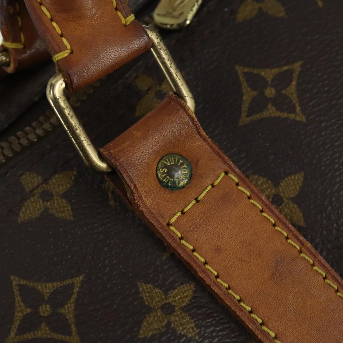 Louis Vuitton Keepall Bag Monogram Canvas Brown Canvas Travel Bag Bag (Pre-Owned)