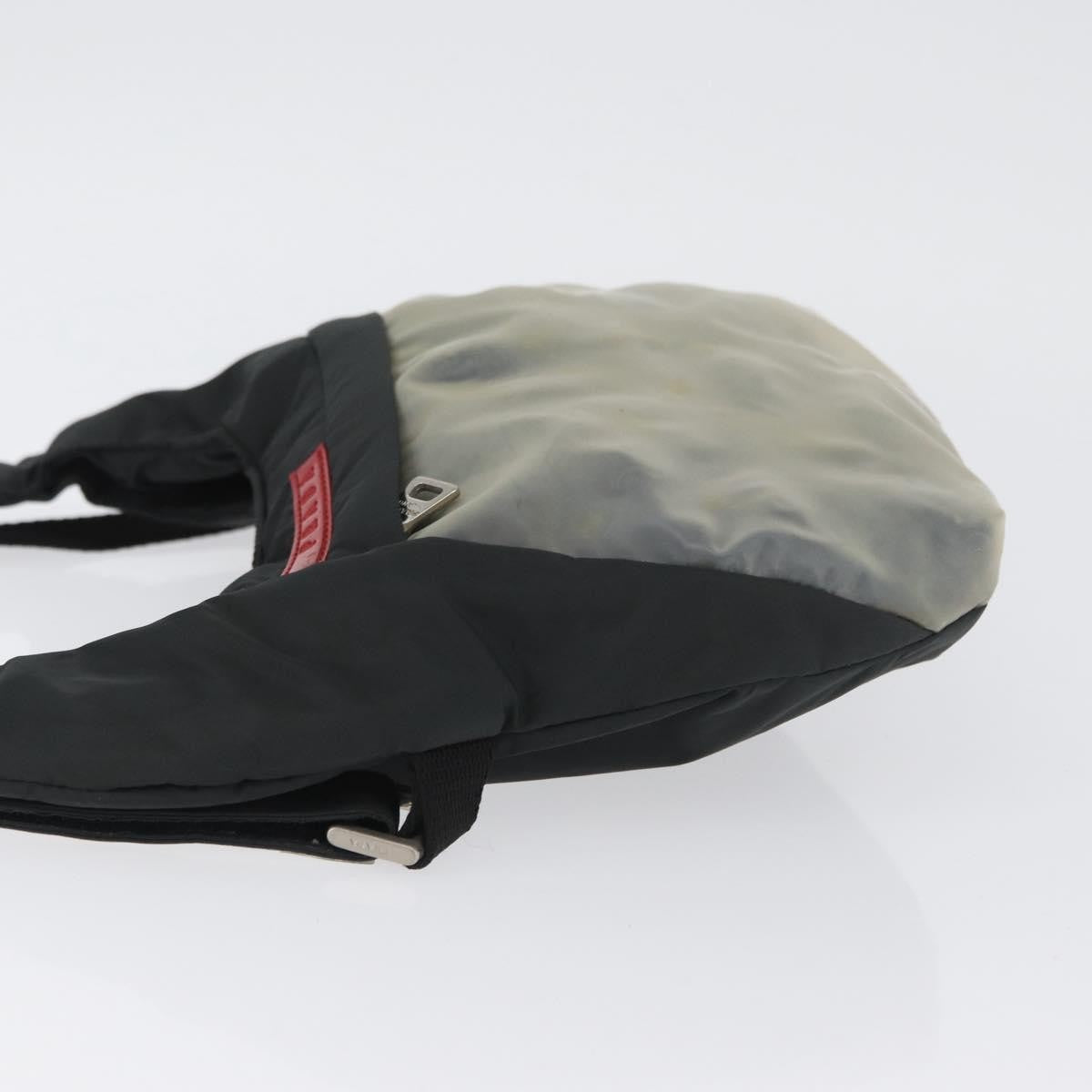 Prada Vintage Sport Shoulder Bag Nylon Black Nylon Shoulder Bag Bag (Pre-Owned)