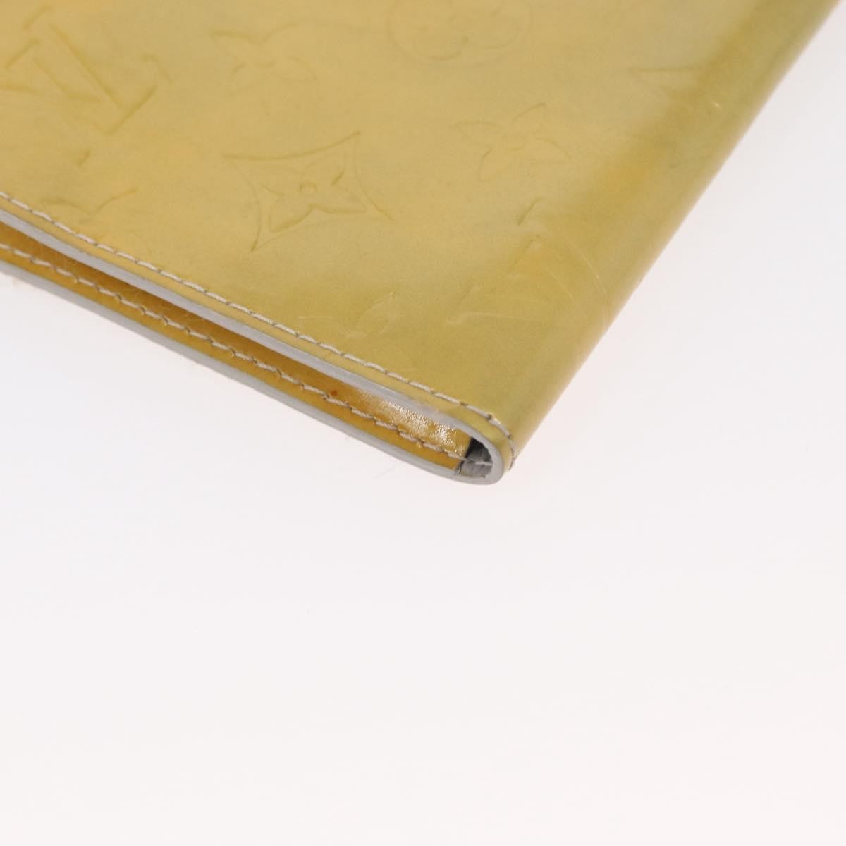 Louis Vuitton Mott Handbag Monogram Vernis Beige Patent_Leather Clutche & Pouche Bag (Pre-Owned)