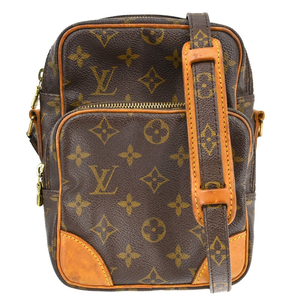 Louis Vuitton Amazone Bag Monogram Canvas Brown Canvas Shoulder Bag Bag (Pre-Owned)