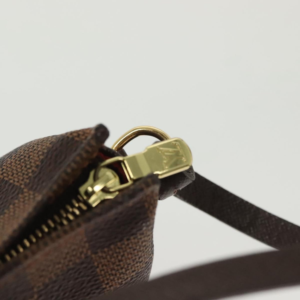 Louis Vuitton Trousse Make Up Bag Damier Canvas Brown Canvas Shoulder Bag Bag (Pre-Owned)