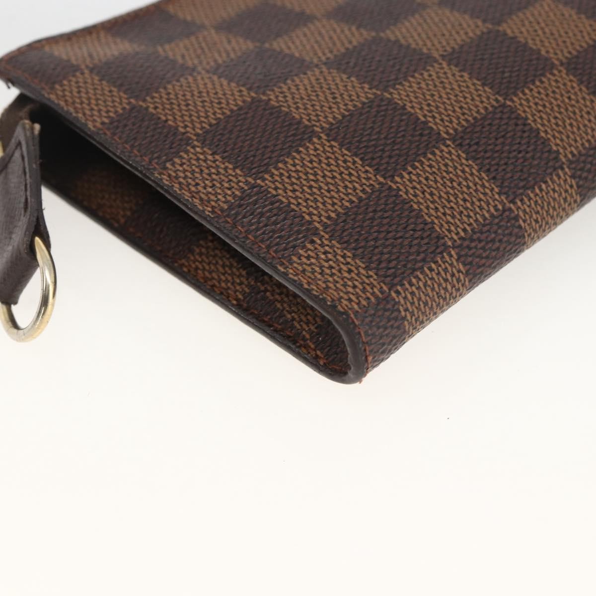 Louis Vuitton Marais Bucket Zip Pouch Damier Brown Canvas Clutche & Pouche Bag (Pre-Owned)