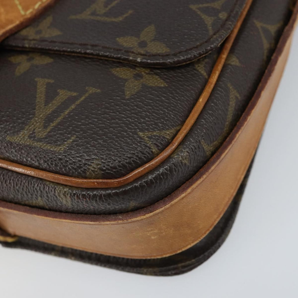 Louis Vuitton Cartouchiere Handbag Monogram Canvas Brown Canvas Shoulder Bag Bag (Pre-Owned)