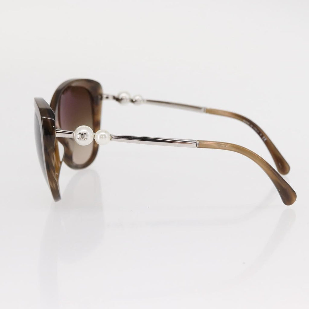 Chanel Logo Cc Sunglasses Plastic Brown Plastic Sunglasse Accessory (Pre-Owned)