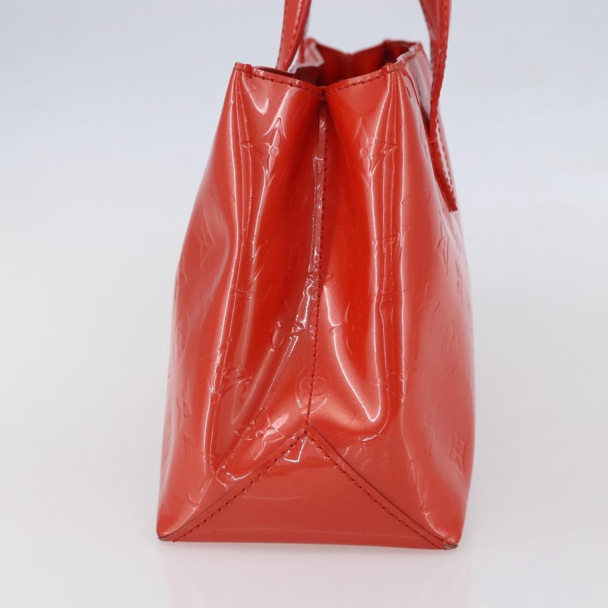 Louis Vuitton Wilshire Handbag Monogram Vernis Orange Patent_Leather Tote Bag Bag (Pre-Owned)