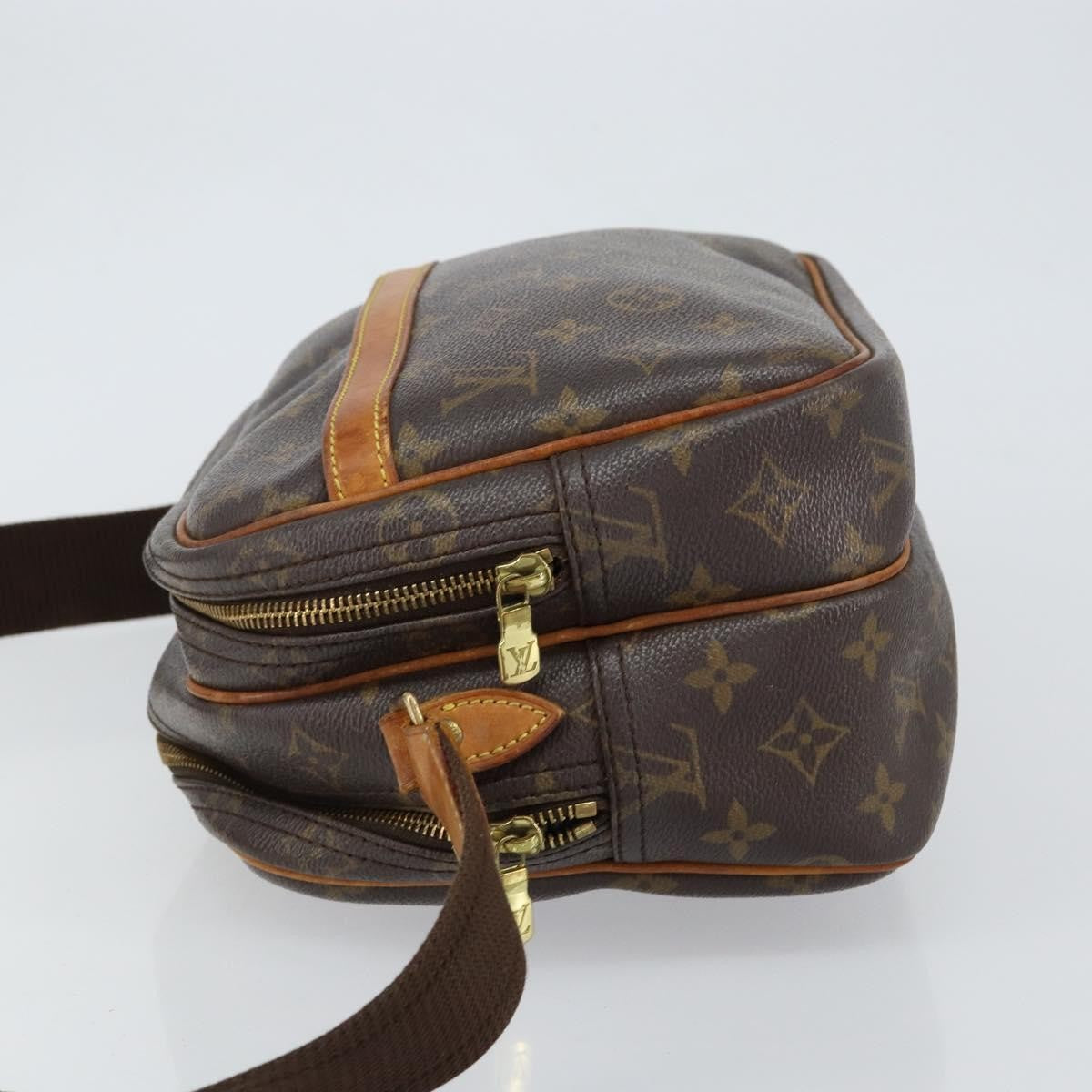 Louis Vuitton Reporter Bag Monogram Canvas Brown Canvas Shoulder Bag Bag (Pre-Owned)