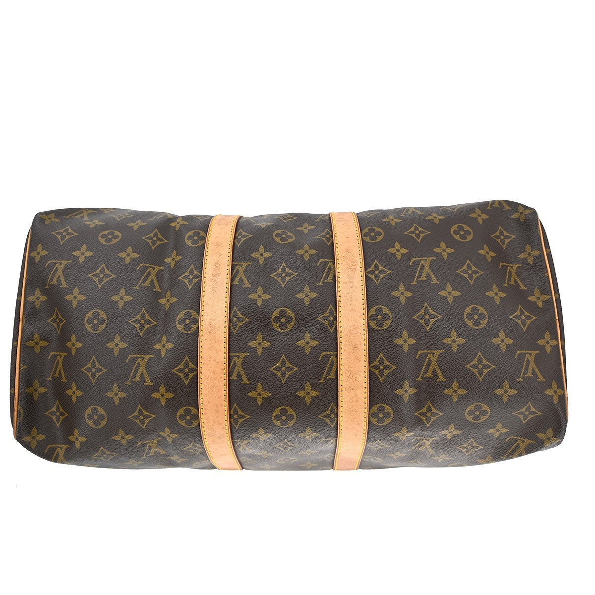 Louis Vuitton Keepall Bag Monogram Canvas Brown Canvas Travel Bag Bag (Pre-Owned)