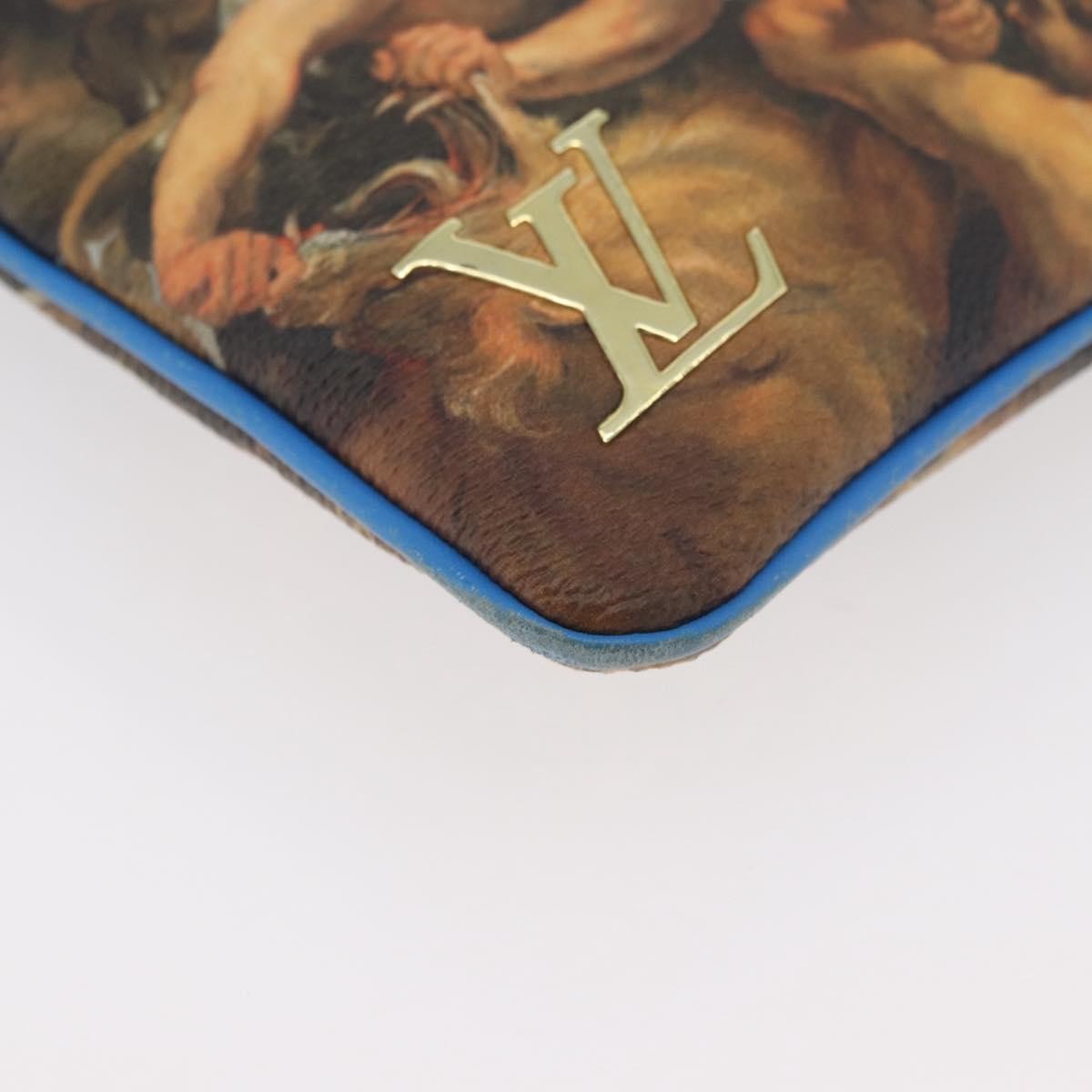 Louis Vuitton Pochette Clutch Limited Edition Jeff Koons Monet Print Canvas Multicolour Canvas Clutche & Pouche Bag (Pre-Owned)