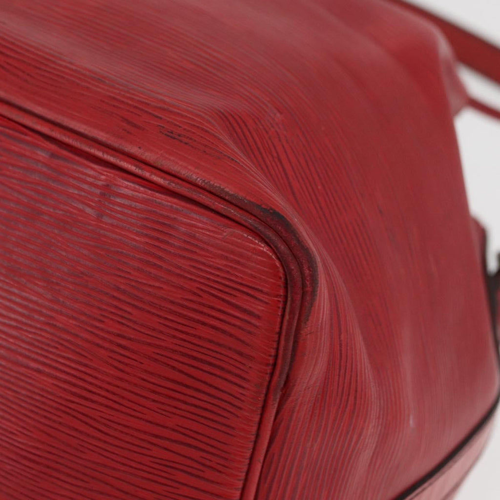 Louis Vuitton Petit Noe Handbag Epi Leather Red Leather Shoulder Bag Bag (Pre-Owned)