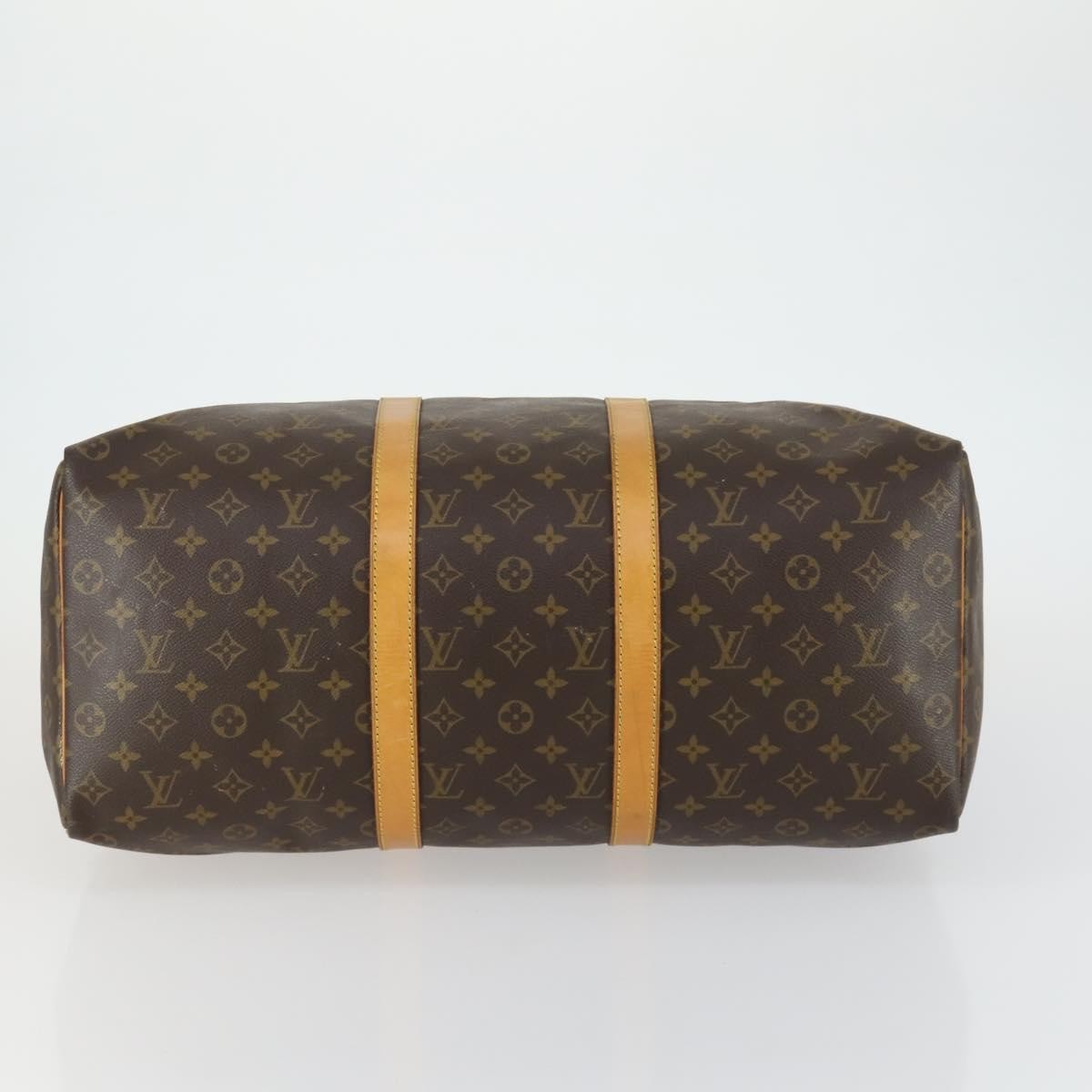 Louis Vuitton Keepall Bag Monogram Canvas Brown Canvas Travel Bag Bag (Pre-Owned)