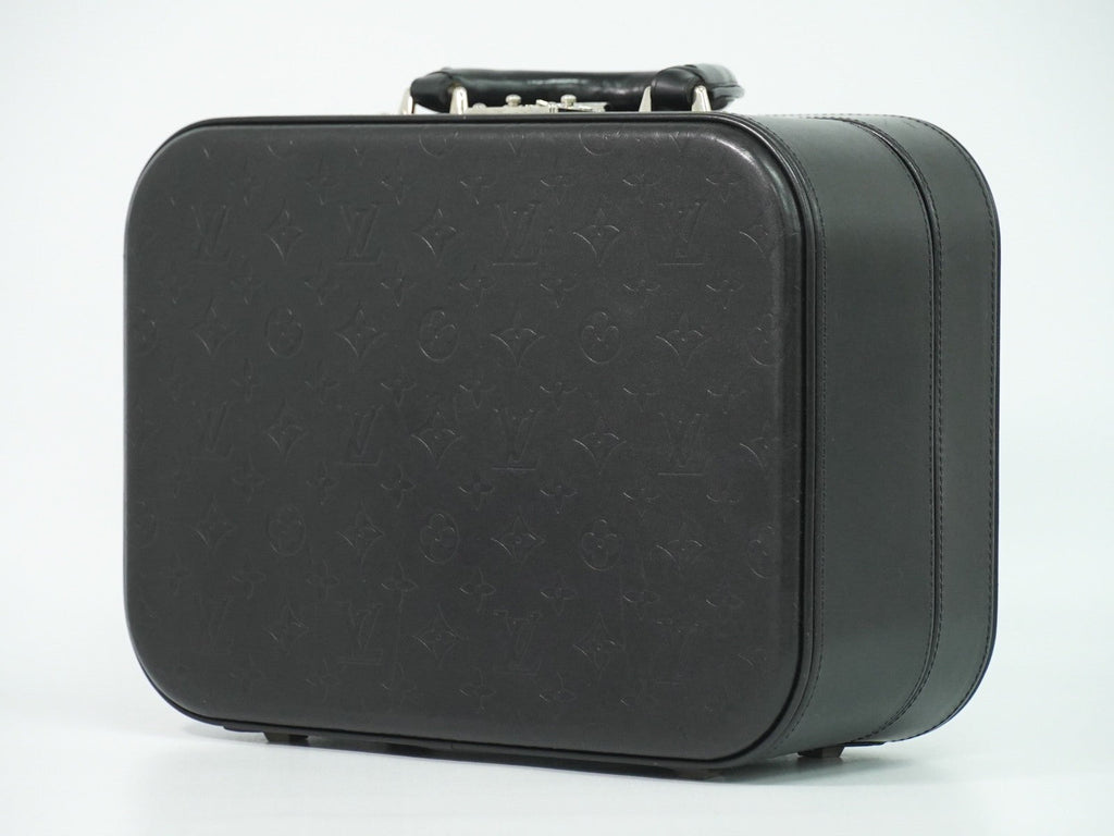 Louis Vuitton Valisette Handbag Monogram Glace Leather Black Patent_Leather Handbag (Pre-Owned)