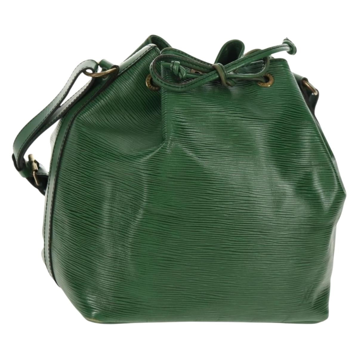 Louis Vuitton Petit Noe Handbag Epi Leather Green Leather Shoulder Bag Bag (Pre-Owned)