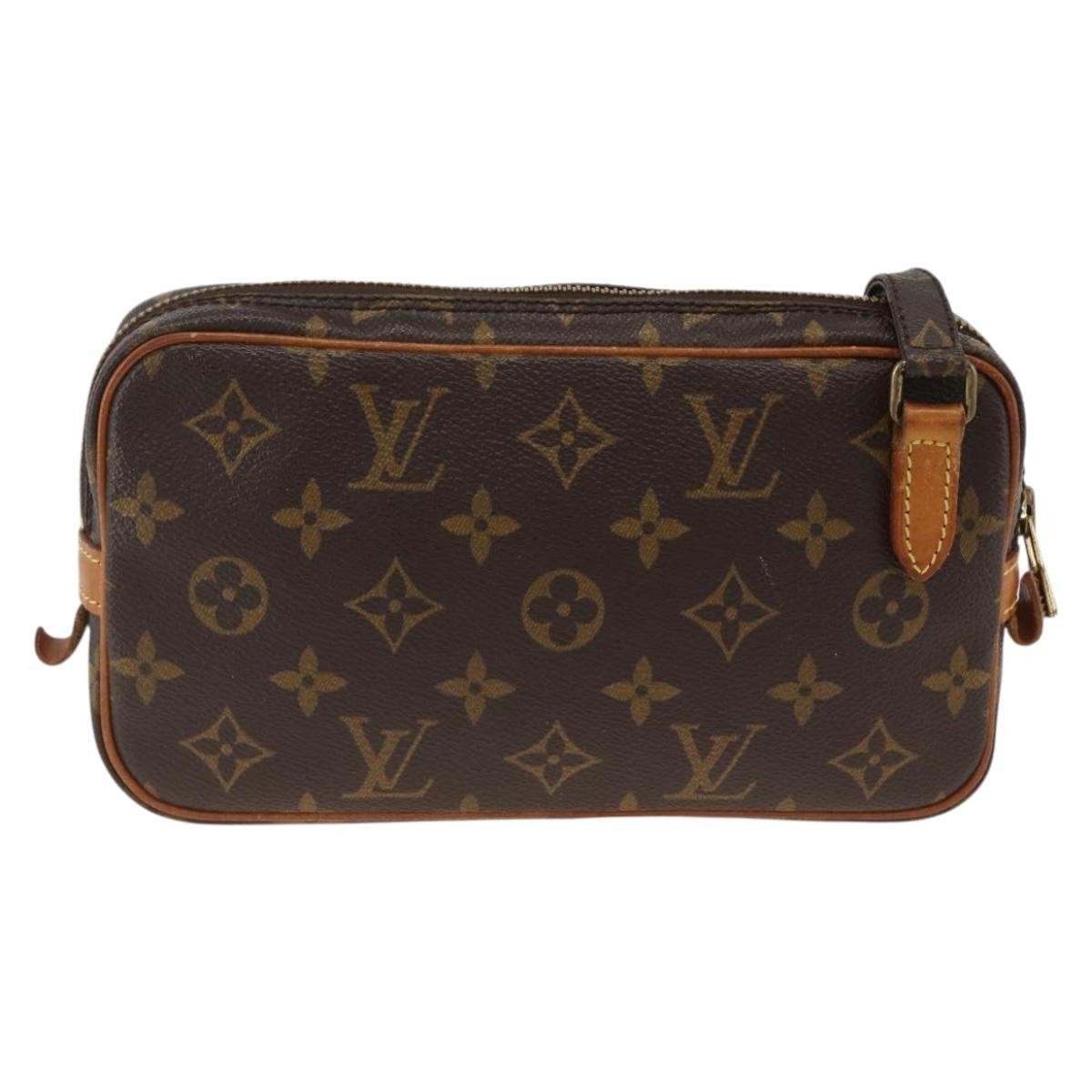 Louis Vuitton Pochette Marly Bandouliere Bag Monogram Canvas Brown Canvas Shoulder Bag Bag (Pre-Owned)