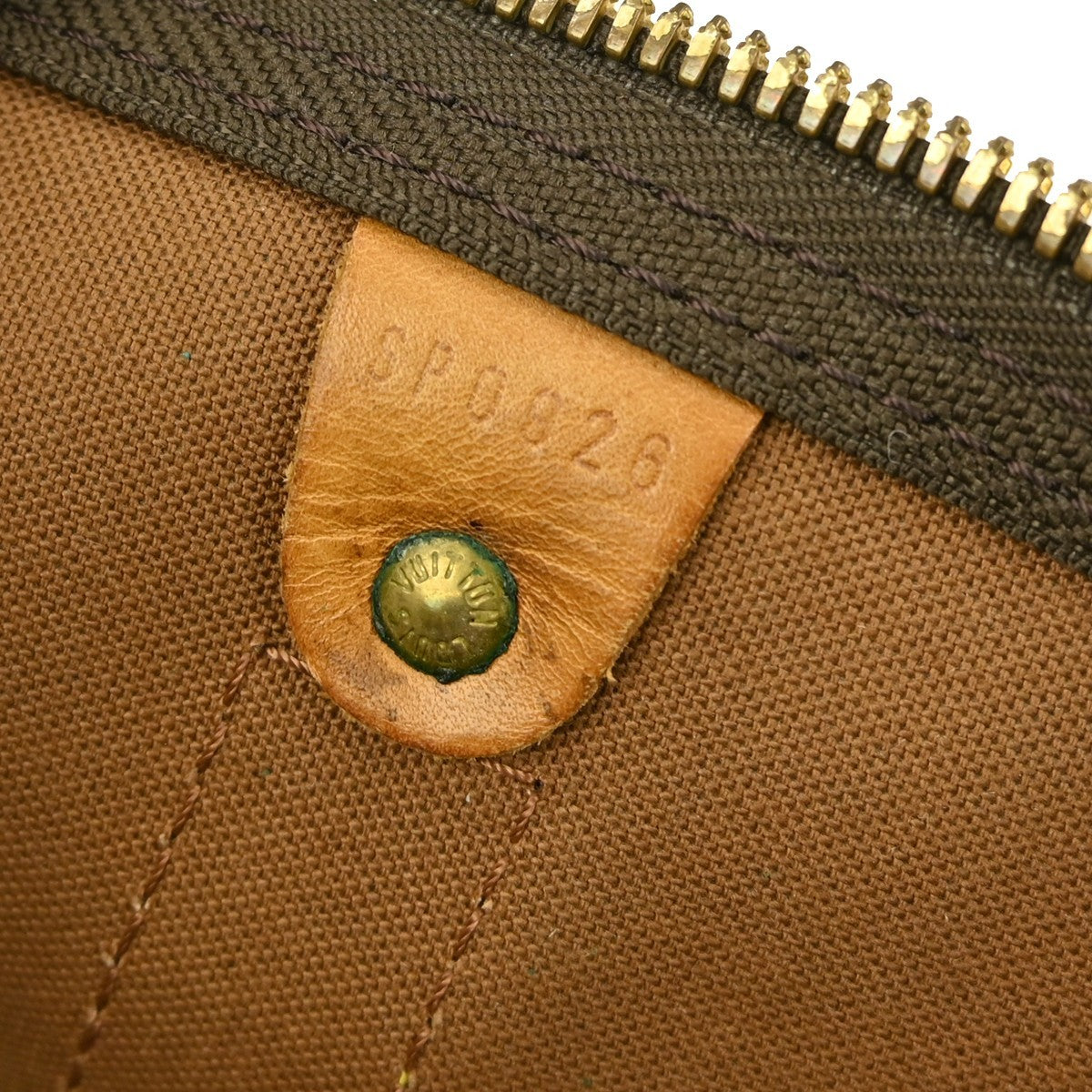 Louis Vuitton Keepall Bag Monogram Canvas Brown Canvas Travel Bag Bag (Pre-Owned)