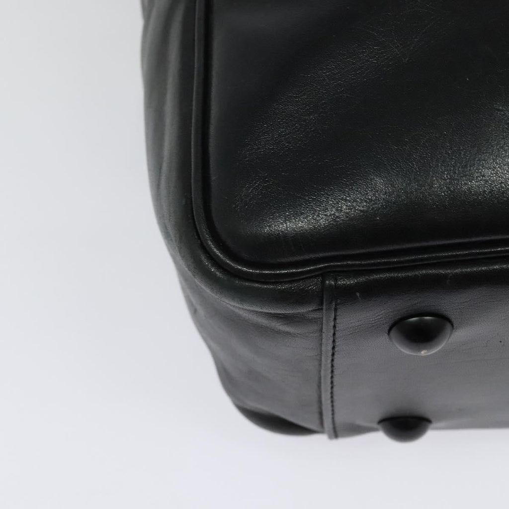 Louis Vuitton Clarkson Messenger Bag Monogram Shadow Leather Black Leather Bag (Pre-Owned)