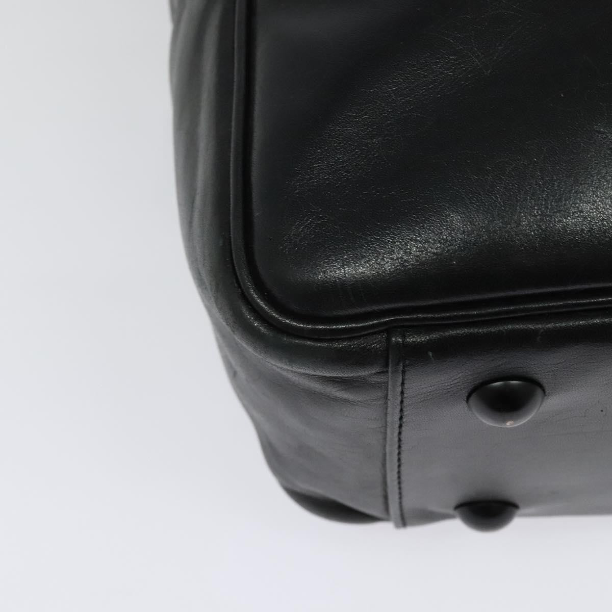 Louis Vuitton Clarkson Messenger Bag Monogram Shadow Leather Black Leather Bag (Pre-Owned)