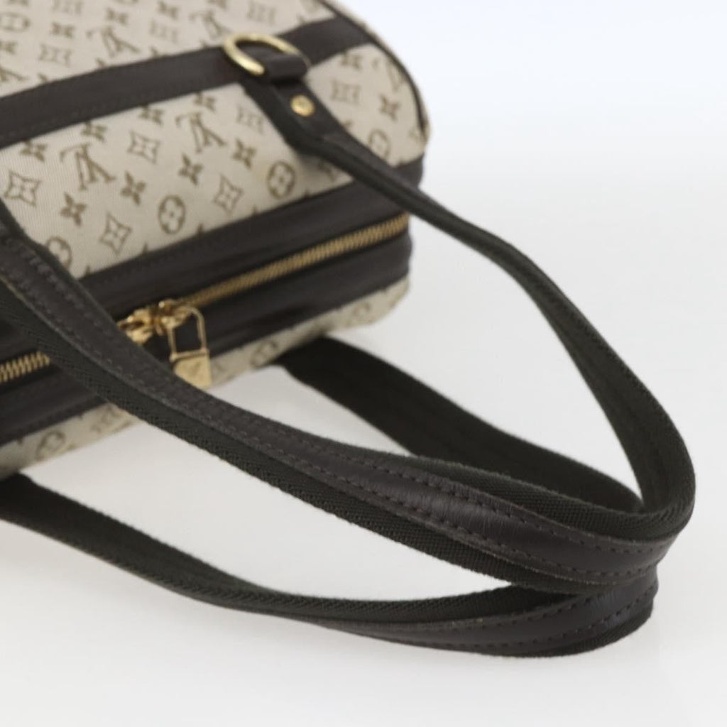 Louis Vuitton Josephine Handbag Mini Lin Khaki Canvas Handbag (Pre-Owned)
