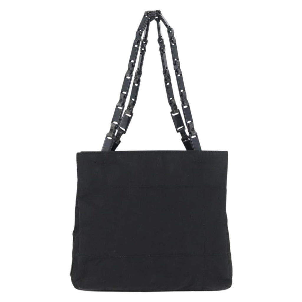 Prada Vintage Tote Nylon Black Nylon Tote Bag Bag (Pre-Owned)