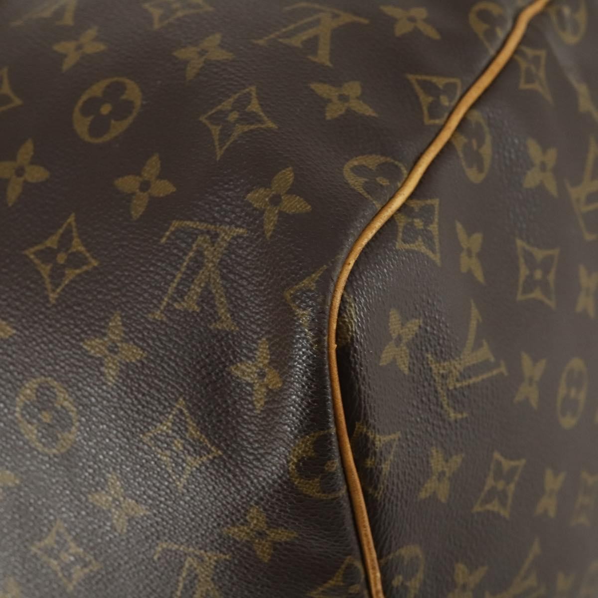 Louis Vuitton Keepall Bag Monogram Canvas Brown Canvas Travel Bag Bag (Pre-Owned)