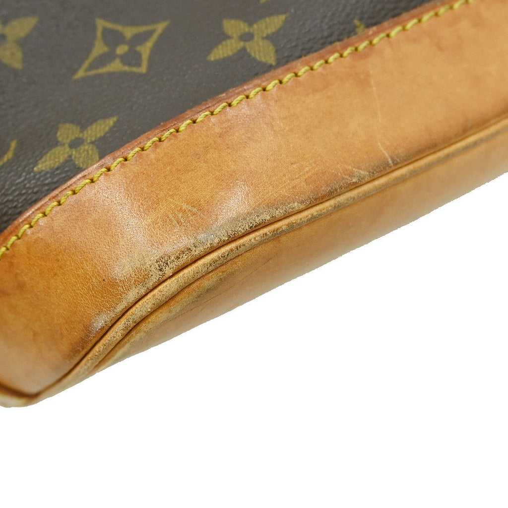 Louis Vuitton Alma Handbag Monogram Canvas Brown Canvas Handbag (Pre-Owned)