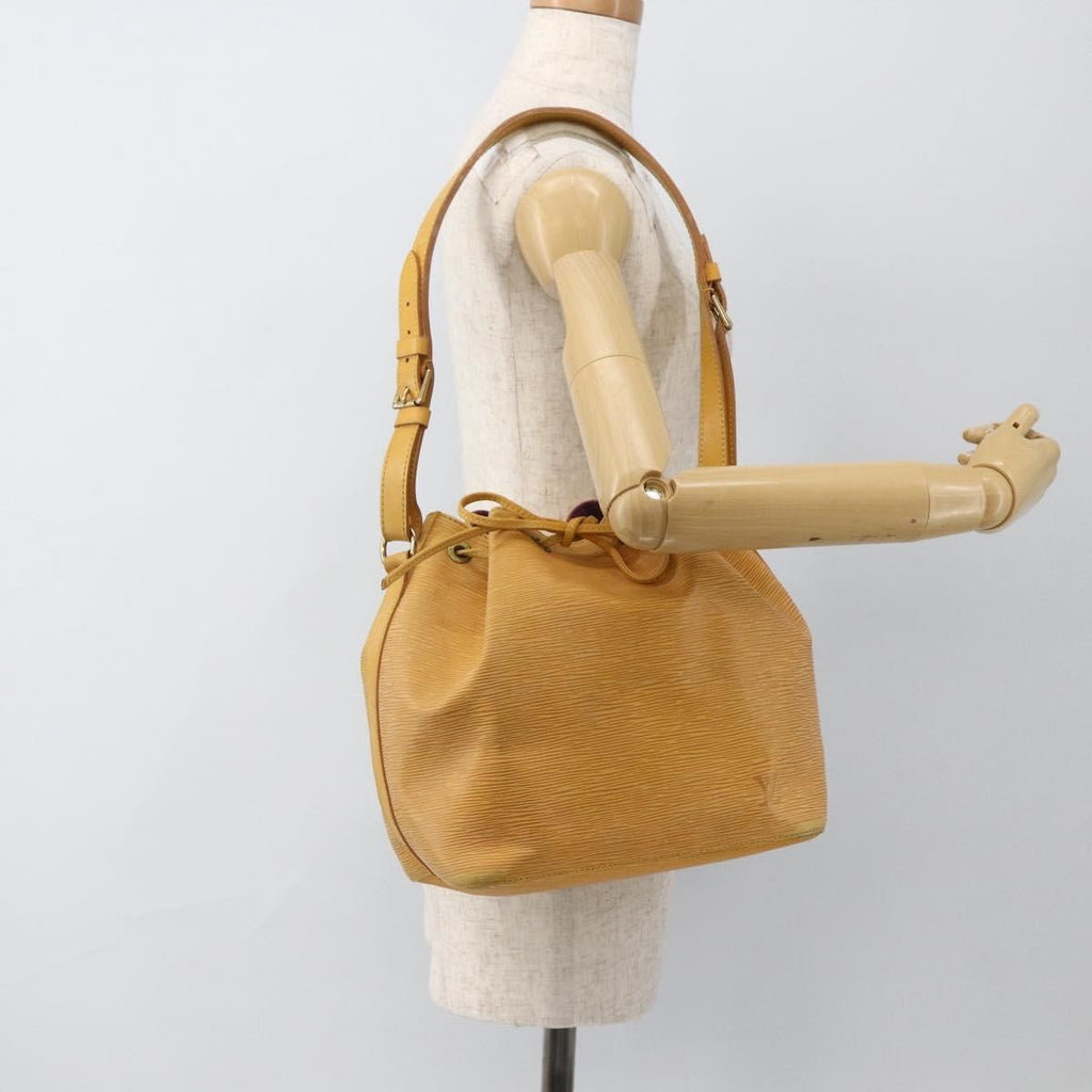 Louis Vuitton Petit Noe Handbag Epi Leather Yellow Leather Shoulder Bag Bag (Pre-Owned)