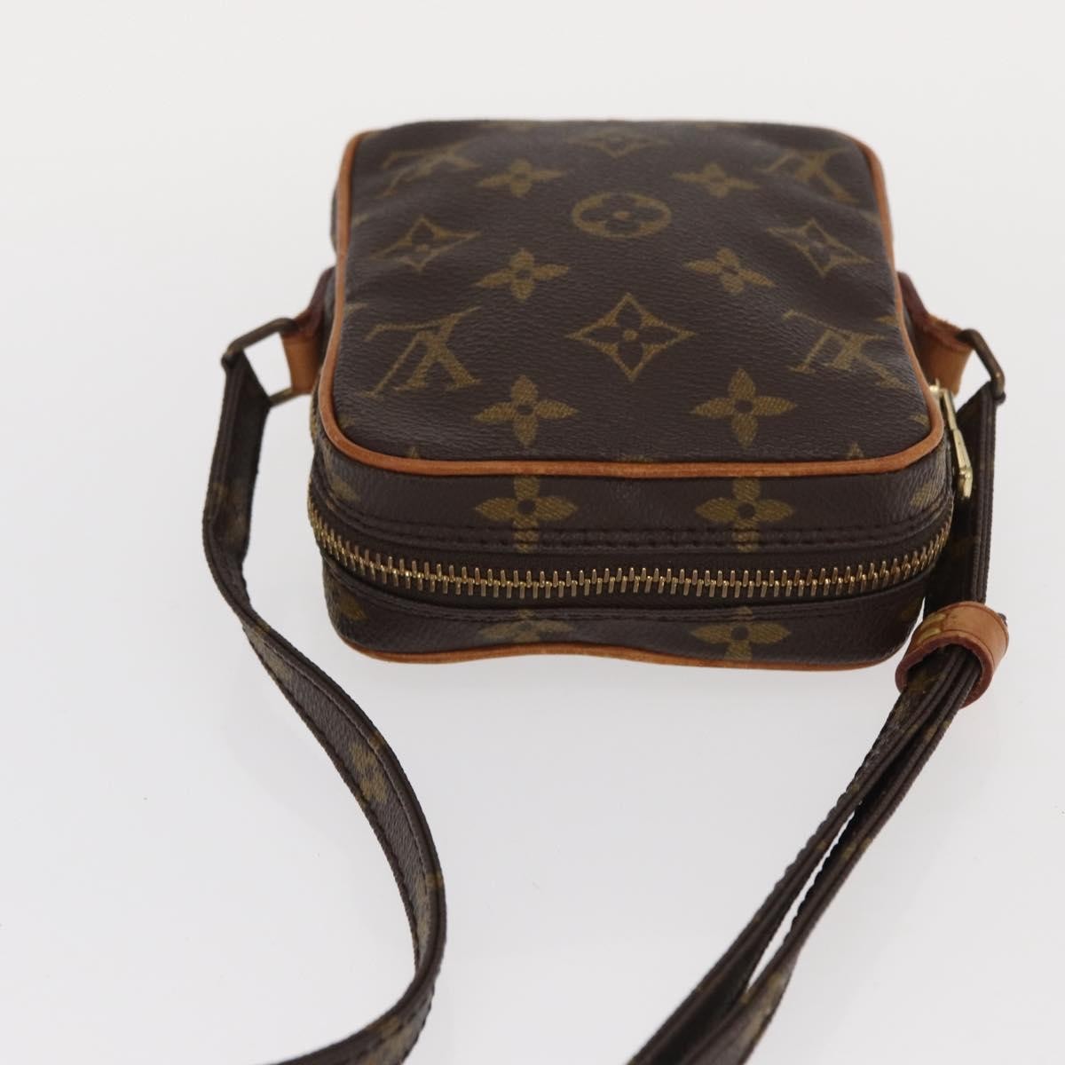 Louis Vuitton Danube Handbag Monogram Canvas Brown Canvas Shoulder Bag Bag (Pre-Owned)