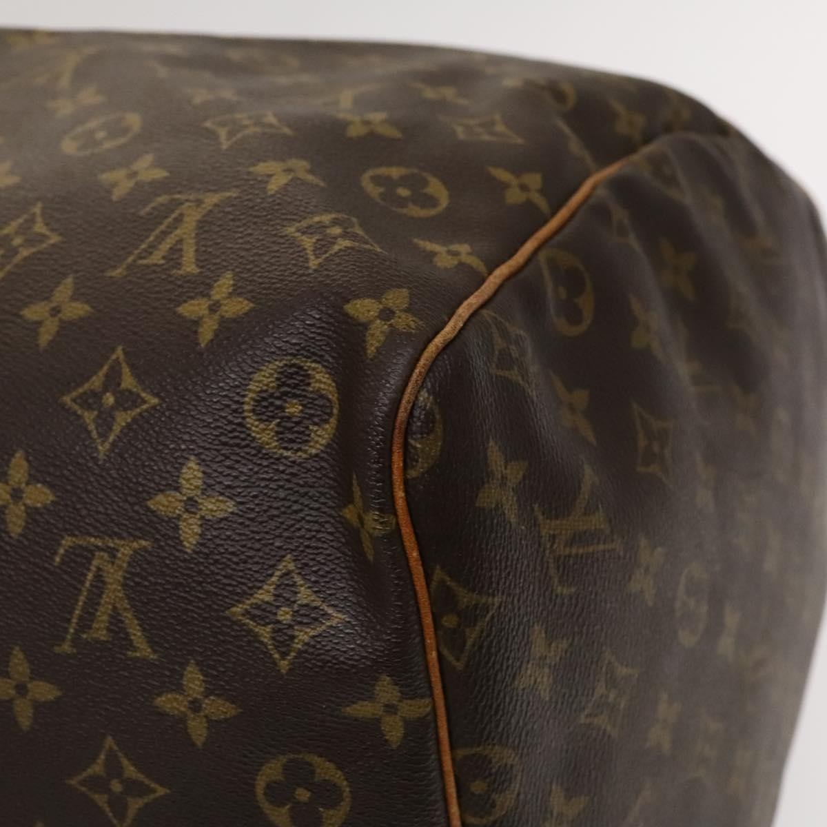 Louis Vuitton Keepall Bag Monogram Canvas Brown Canvas Travel Bag Bag (Pre-Owned)