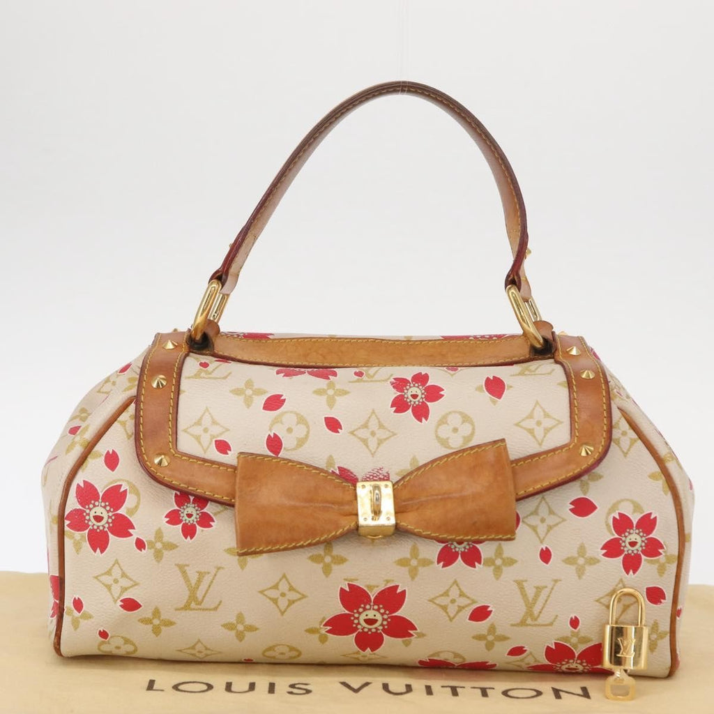 Louis Vuitton Retro Bag Limited Edition Cherry Blossom Monogram White Canvas Handbag (Pre-Owned)