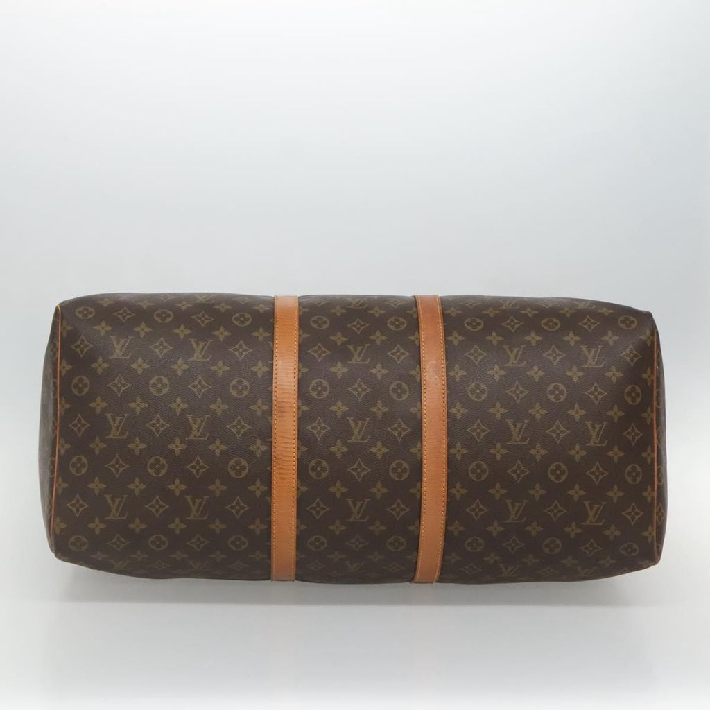 Louis Vuitton Keepall Bag Monogram Canvas Brown Canvas Travel Bag Bag (Pre-Owned)