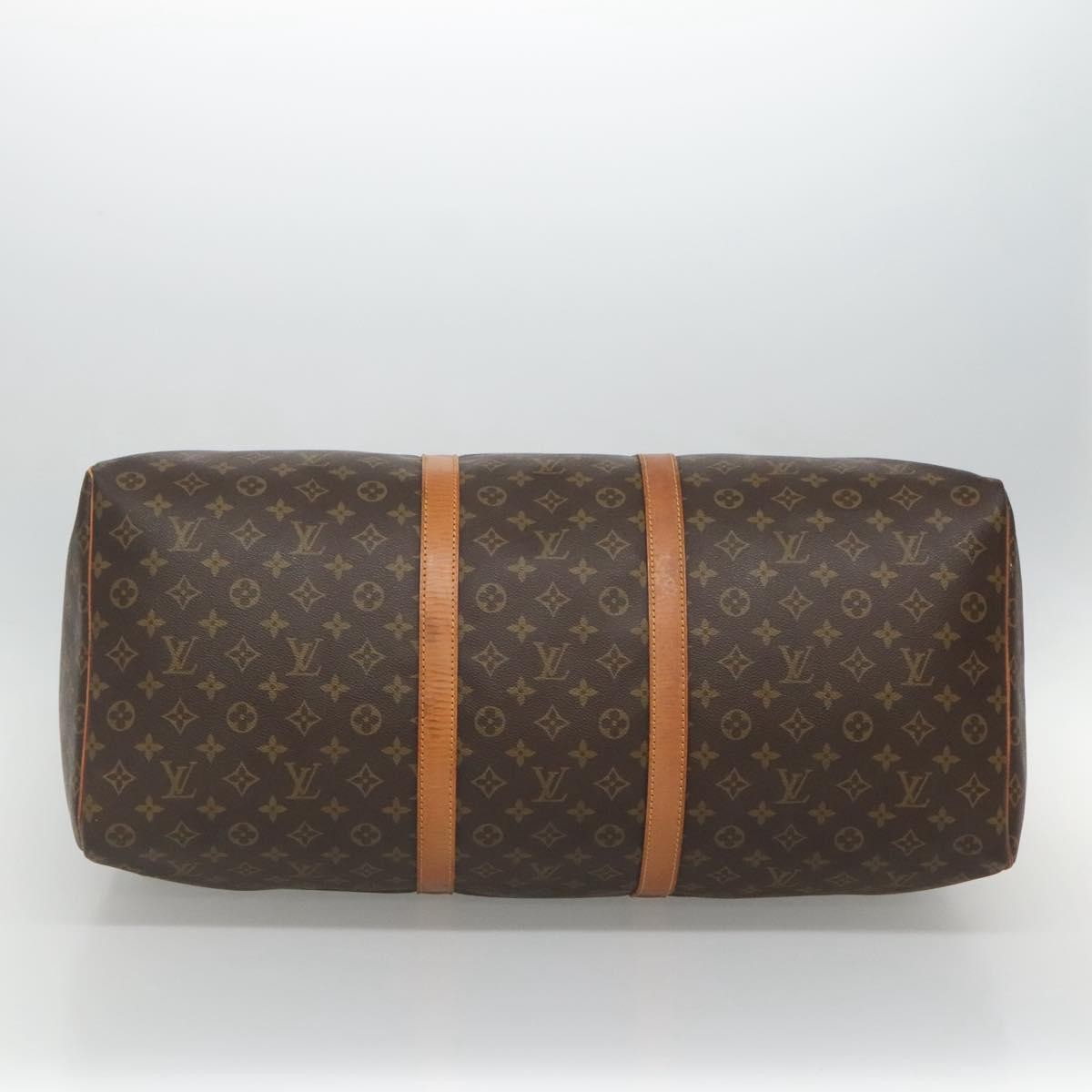 Louis Vuitton Keepall Bag Monogram Canvas Brown Canvas Travel Bag Bag (Pre-Owned)