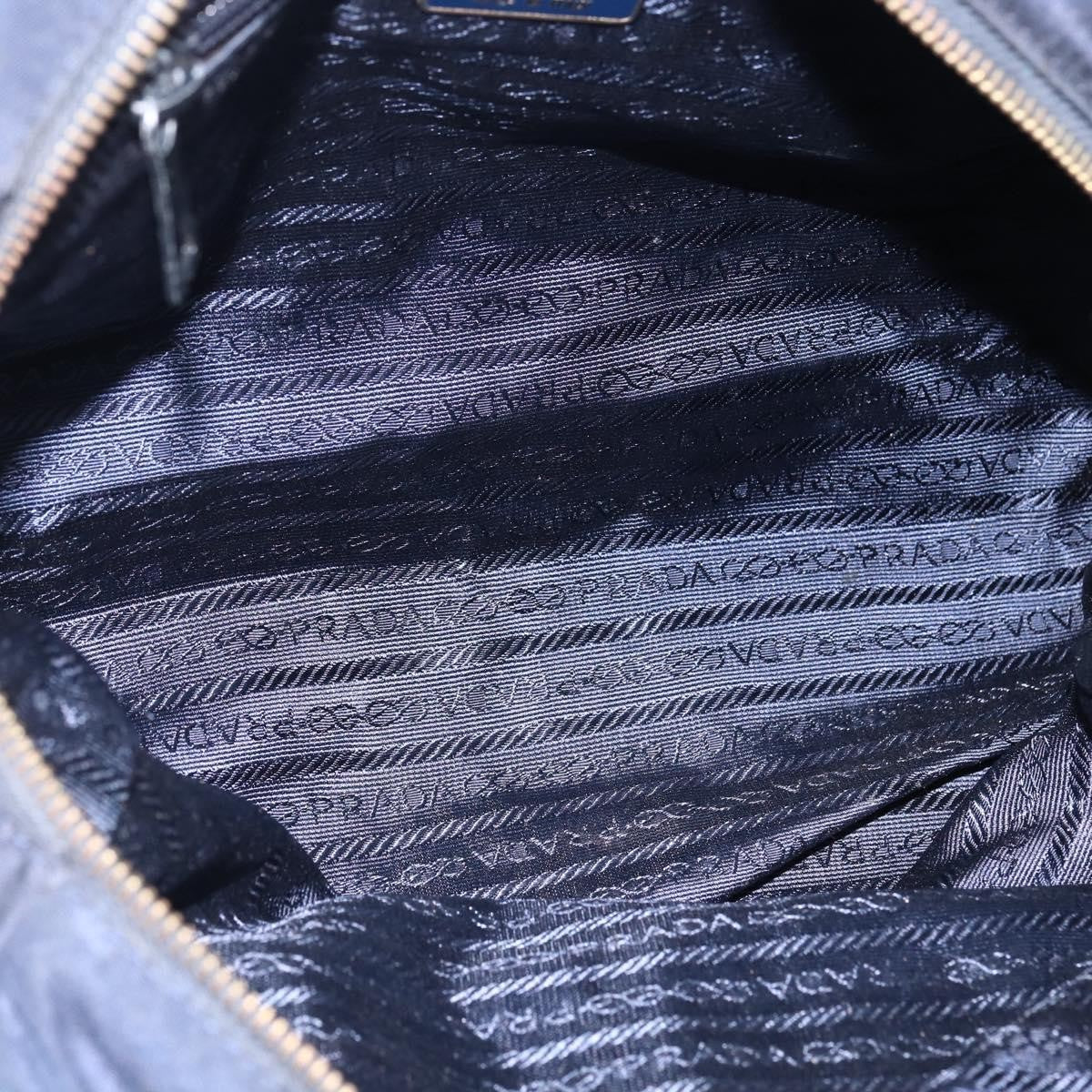 Prada Re-Edition 1995 Chain Tote Quilted Re-Nylon Navy Nylon Shoulder Bag Bag (Pre-Owned)