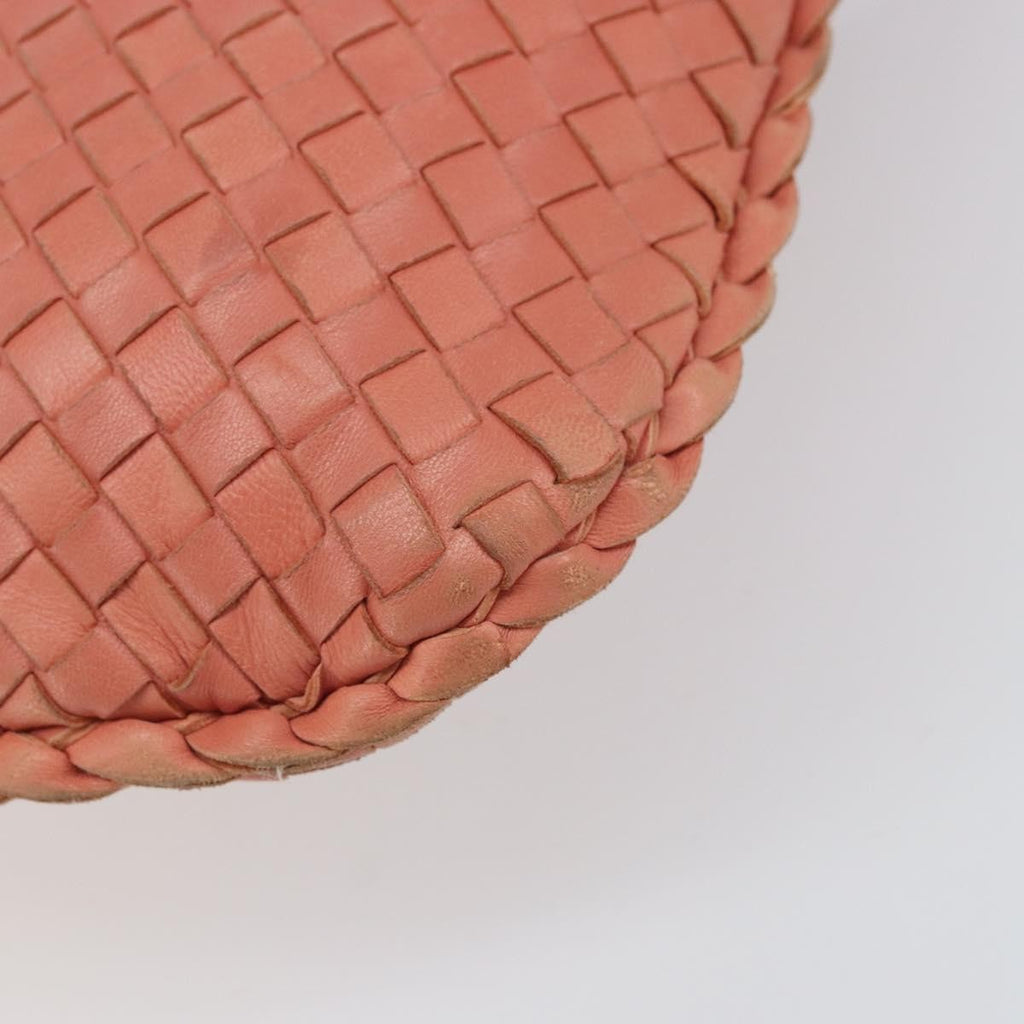 Bottega Veneta Veneta Hobo Intrecciato Nappa Pink Leather Handbag (Pre-Owned)