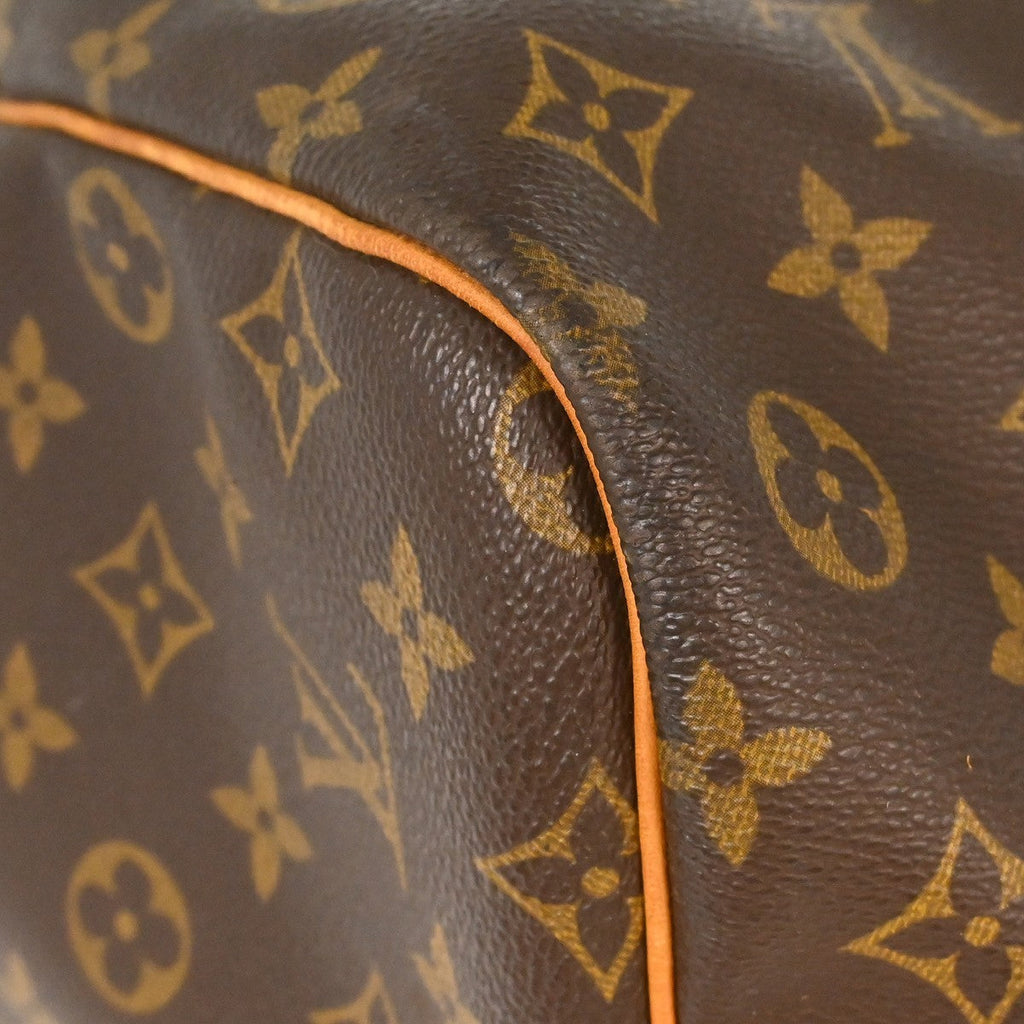 Louis Vuitton Keepall Bag Monogram Canvas Brown Canvas Travel Bag Bag (Pre-Owned)