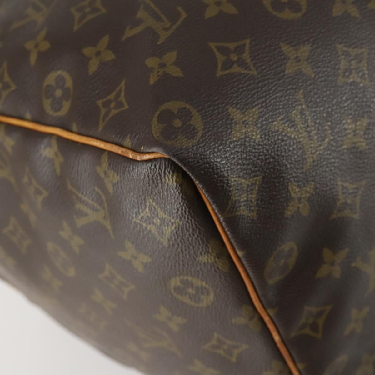 Louis Vuitton Keepall Bag Monogram Canvas Brown Canvas Travel Bag Bag (Pre-Owned)