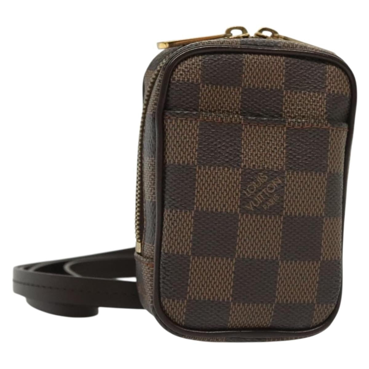 Louis Vuitton Etui Okapi Camera Case Damier Brown Canvas Clutche & Pouche Bag (Pre-Owned)