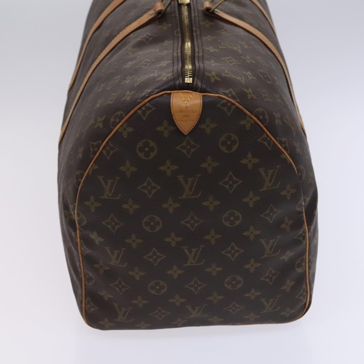 Louis Vuitton Keepall Bag Monogram Canvas Brown Canvas Travel Bag Bag (Pre-Owned)