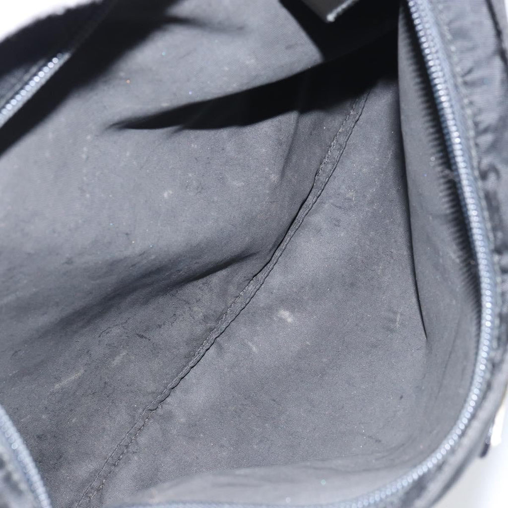 Prada Flat Messenger Bag Tessuto Black Nylon Shoulder Bag Bag (Pre-Owned)
