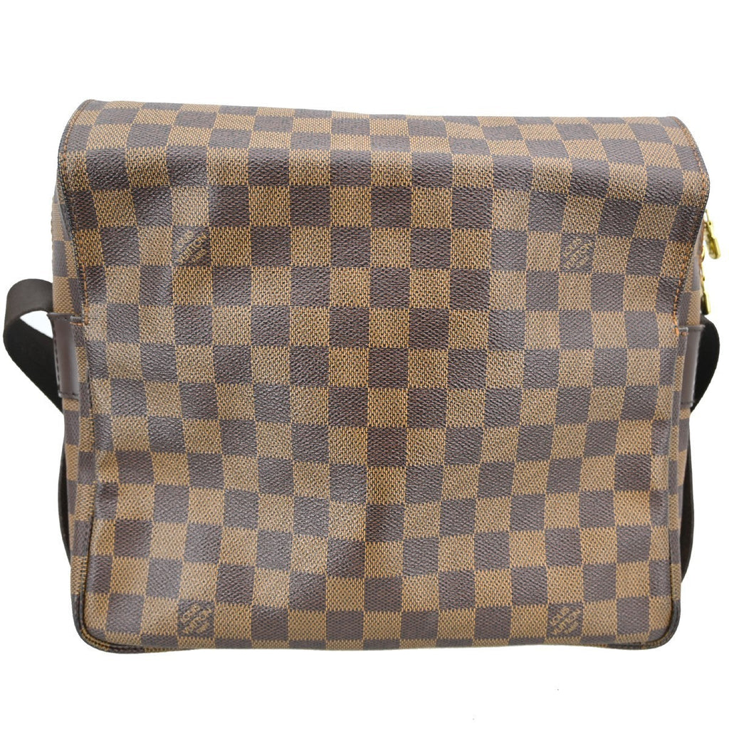 Louis Vuitton Naviglio Handbag Damier Brown Canvas Shoulder Bag Bag (Pre-Owned)