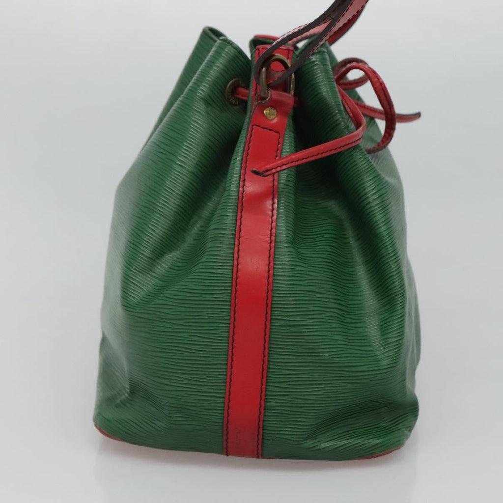 Louis Vuitton Bicolor Petit Noe Handbag Epi Leather Green Leather Shoulder Bag Bag (Pre-Owned)