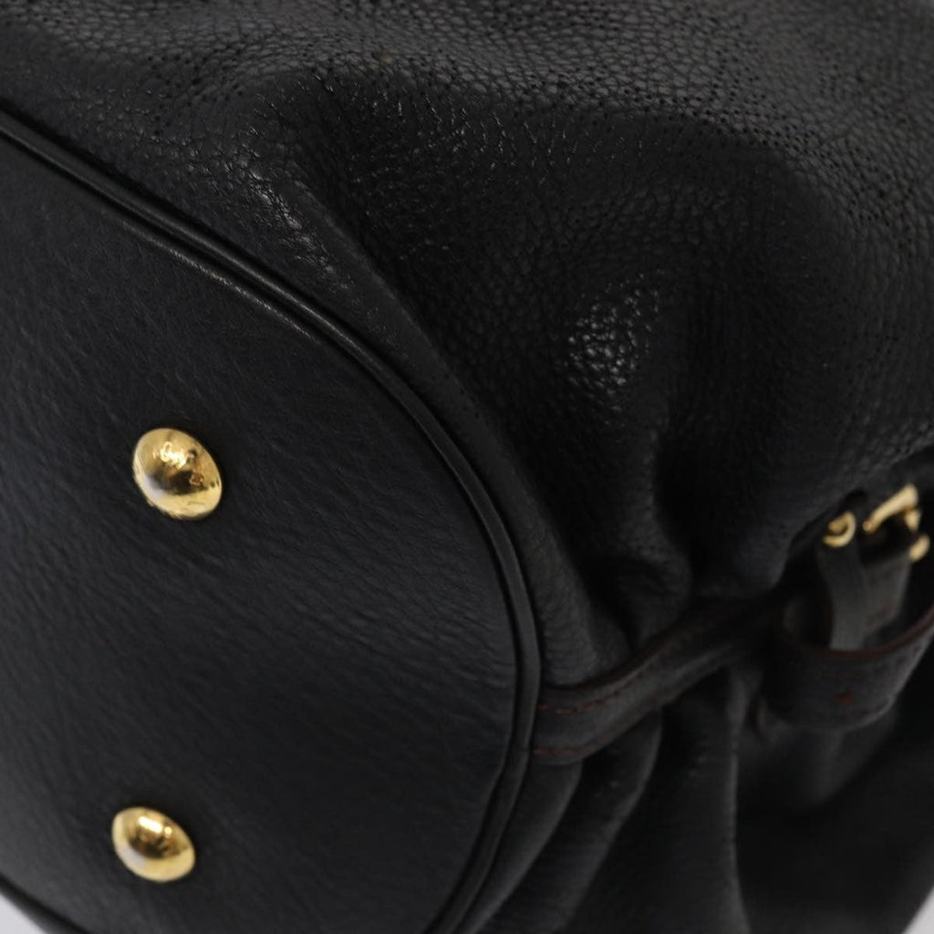 Louis Vuitton Xl Hobo Mahina Leather Black Leather Handbag (Pre-Owned)