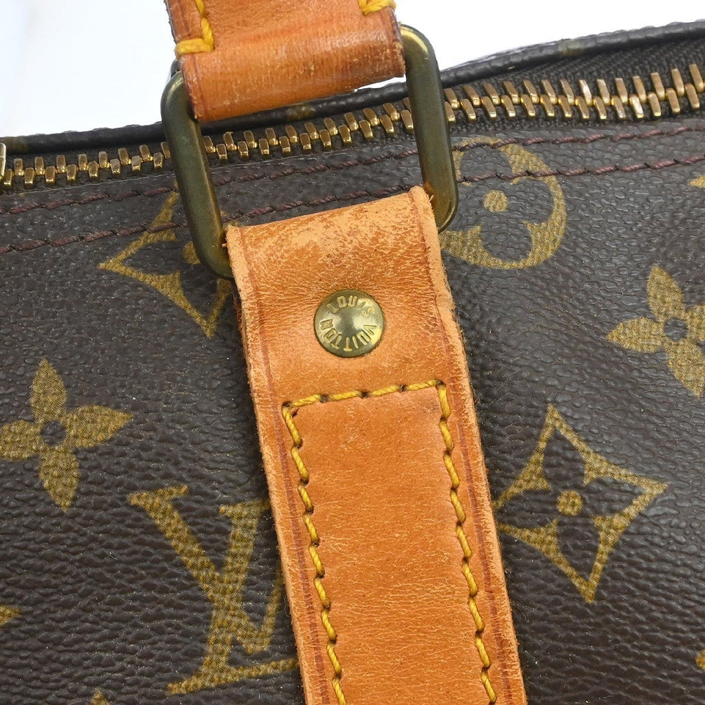 Louis Vuitton Keepall Bag Monogram Canvas Brown Canvas Travel Bag Bag (Pre-Owned)