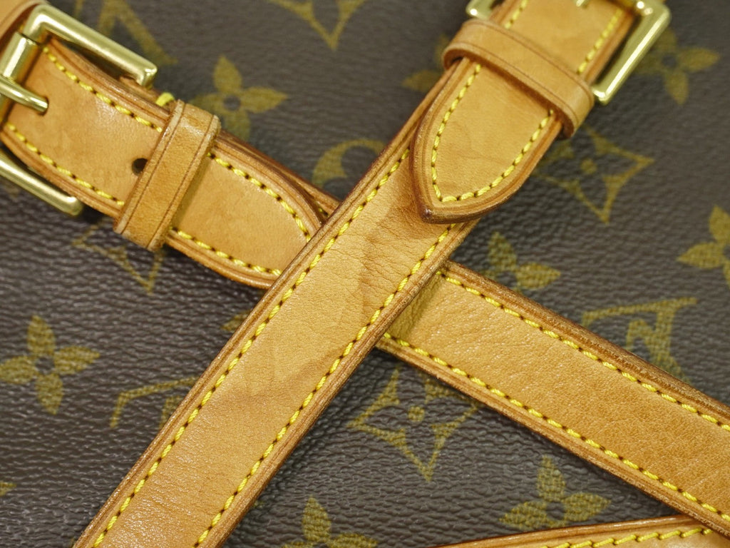 Louis Vuitton Vintage Montsouris Backpack Monogram Canvas Brown Canvas Backpack Bag (Pre-Owned)