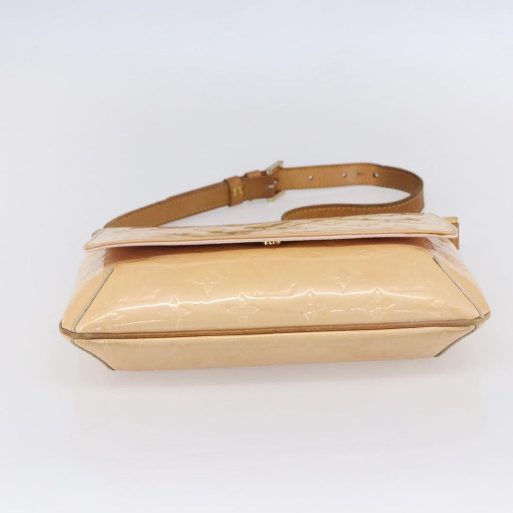 Louis Vuitton Thompson Street Handbag Monogram Vernis Beige Patent_Leather Shoulder Bag Bag (Pre-Owned)