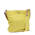 Prada Vintage Shoulder Bag Tessuto Yellow Nylon Shoulder Bag Bag (Pre-Owned)