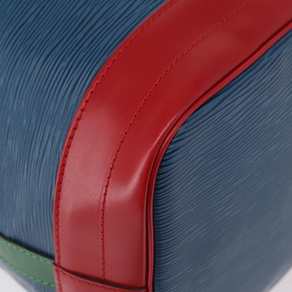 Louis Vuitton Tricolor Noe Handbag Epi Leather Blue Leather Shoulder Bag Bag (Pre-Owned)