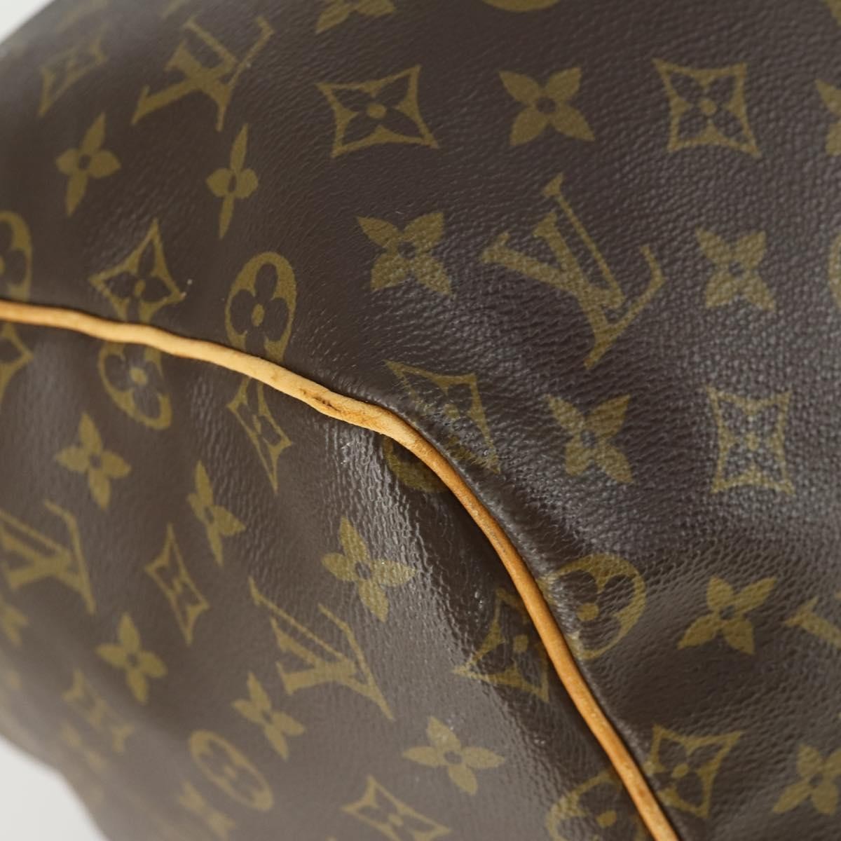Louis Vuitton Keepall Bag Monogram Canvas Brown Canvas Travel Bag Bag (Pre-Owned)
