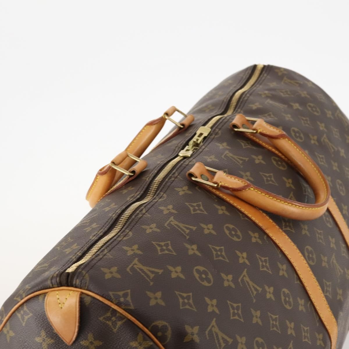 Louis Vuitton Keepall Bag Monogram Canvas Brown Canvas Travel Bag Bag (Pre-Owned)