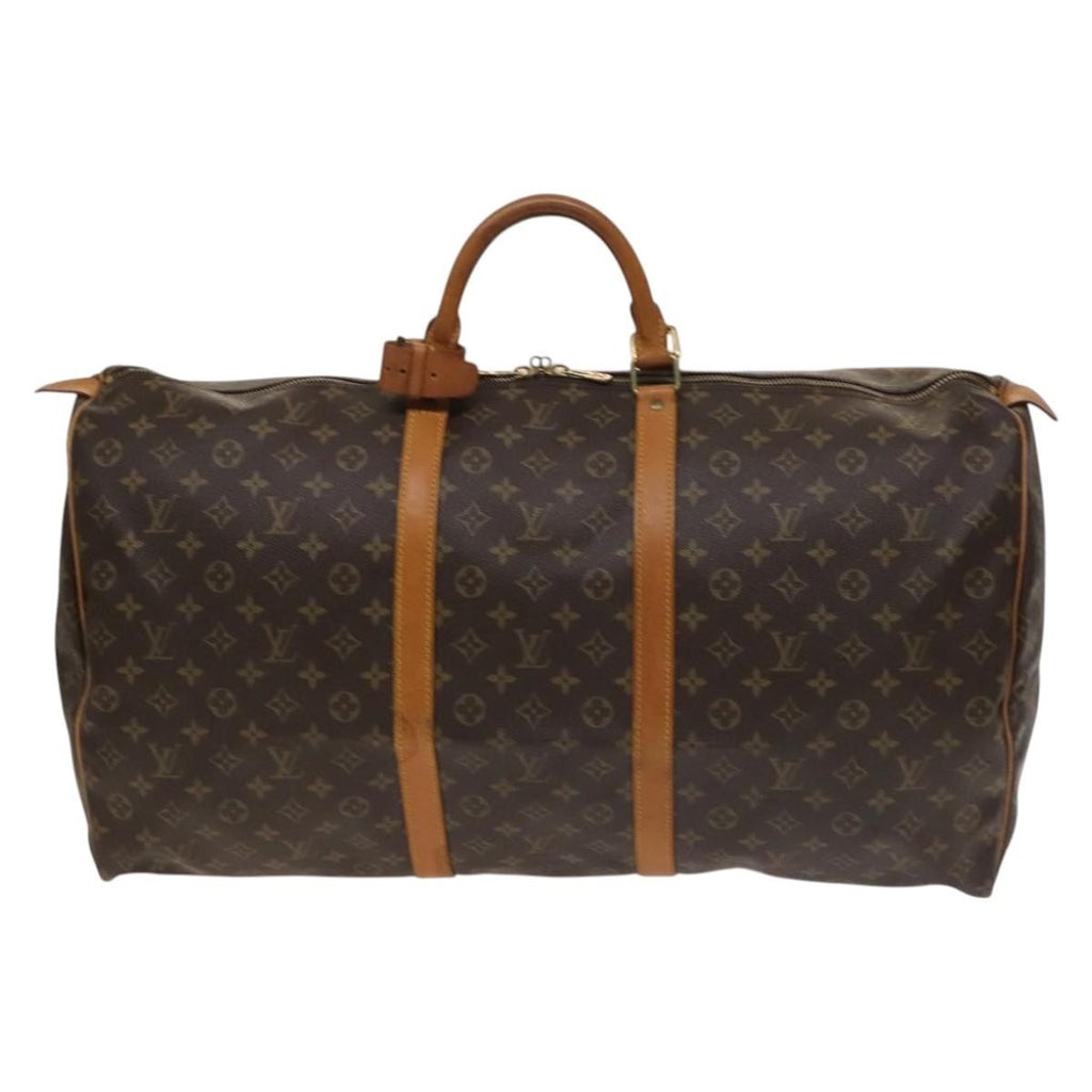 Louis Vuitton Keepall Bag Monogram Canvas Brown Canvas Travel Bag Bag (Pre-Owned)
